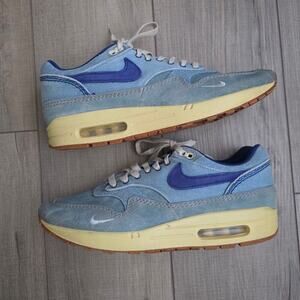 Nike Air Max 1 PRM Shoes "Dirty Denim" Mineral Slate Blue DV3050-300 Men Sz 10.5